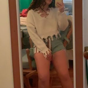 Cute American Flag Denim Shorts